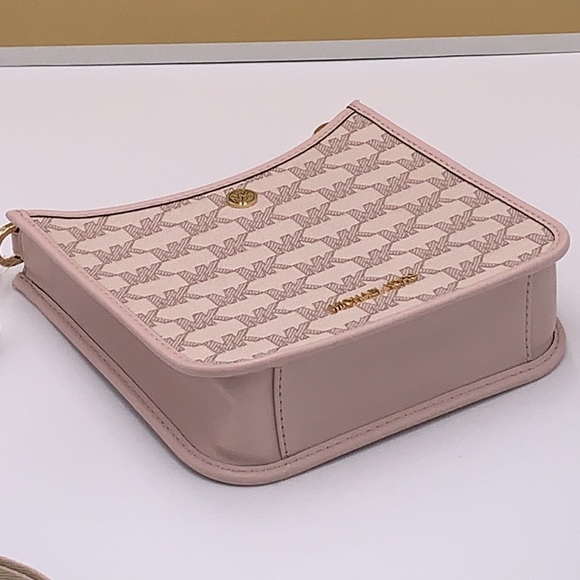 MICHAEL KORS Briley Small Logo Messenger XBODY Bag POWDER BLUSH MULTI - Picture 4 of 16